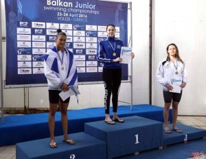 200 backstroke Balkan Games