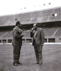 Шатров (вдясно) на „Сан Сиро“ преди реванша с „Интер“ (Милано).